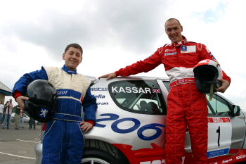 Tom with WRC driver Richard Burns