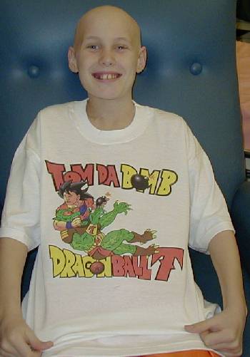 July 19th 2001 - 'Tom Da Bomb' with his Dragon Ball T shirt July 19th 2001 - 'Tom Da Bomb' with his Dragon Ball T shirt